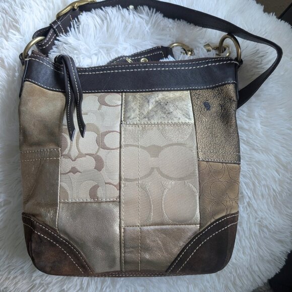 Coach Patchwork Leather Shoulder Bag*see Callouts - Picture 3 of 14